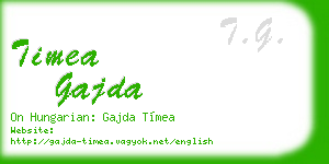 timea gajda business card
